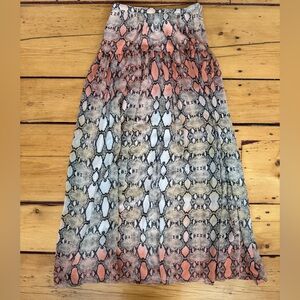 Boston Proper Snake Print Skirt